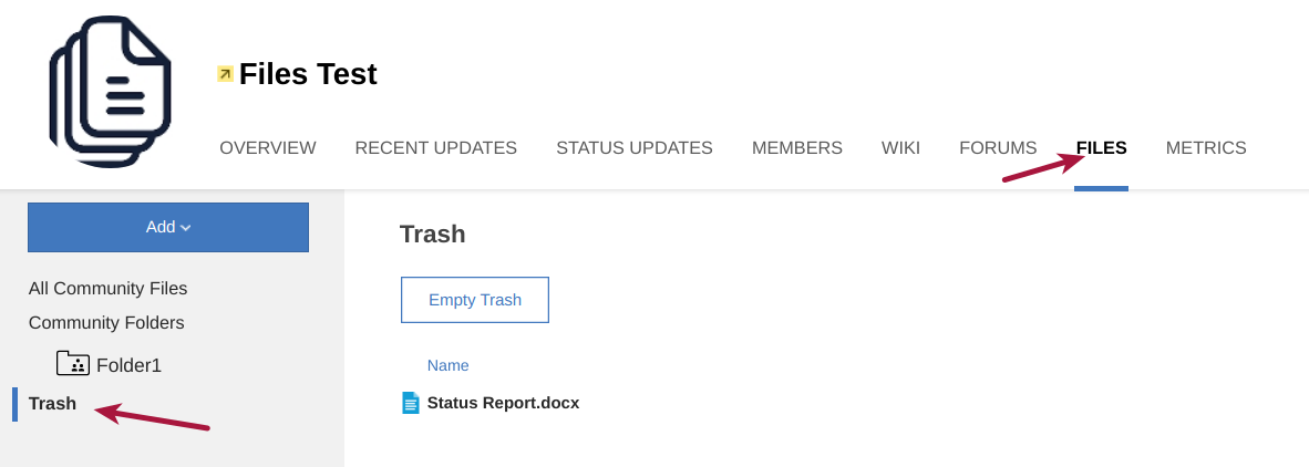 Community File Trash
